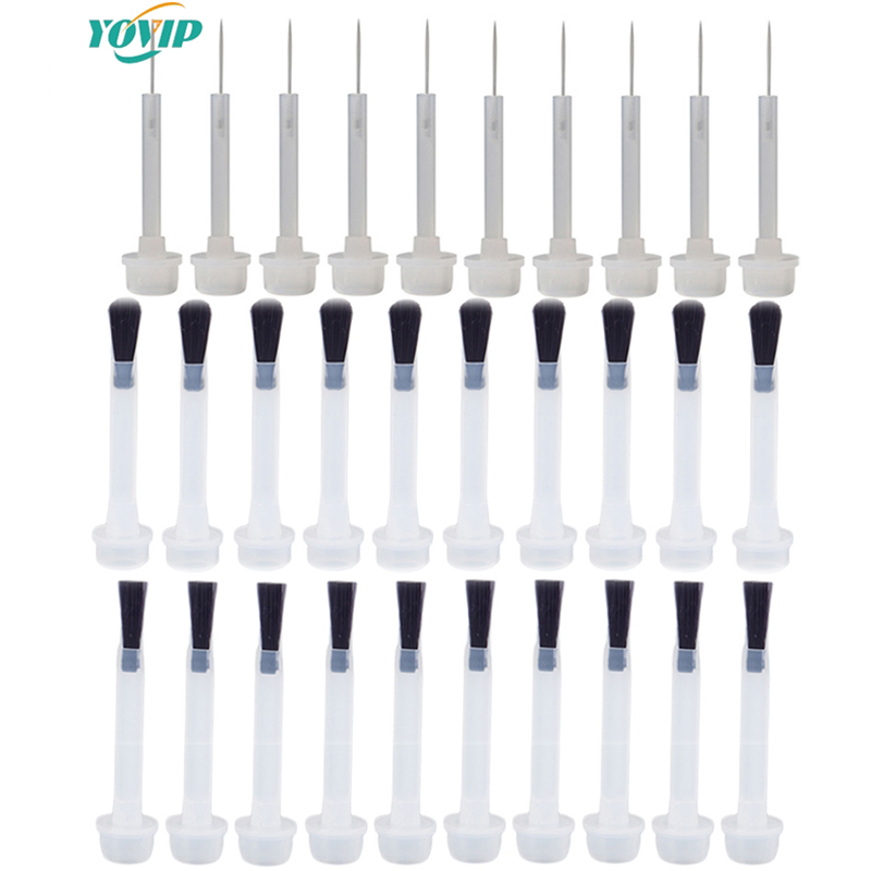Dip Powder Nail - Cepillo desechable para uñas, brocha de