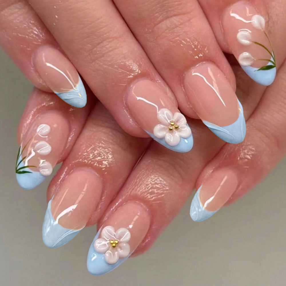 Nail Art French - 30 piezas de pegatinas para uñas
