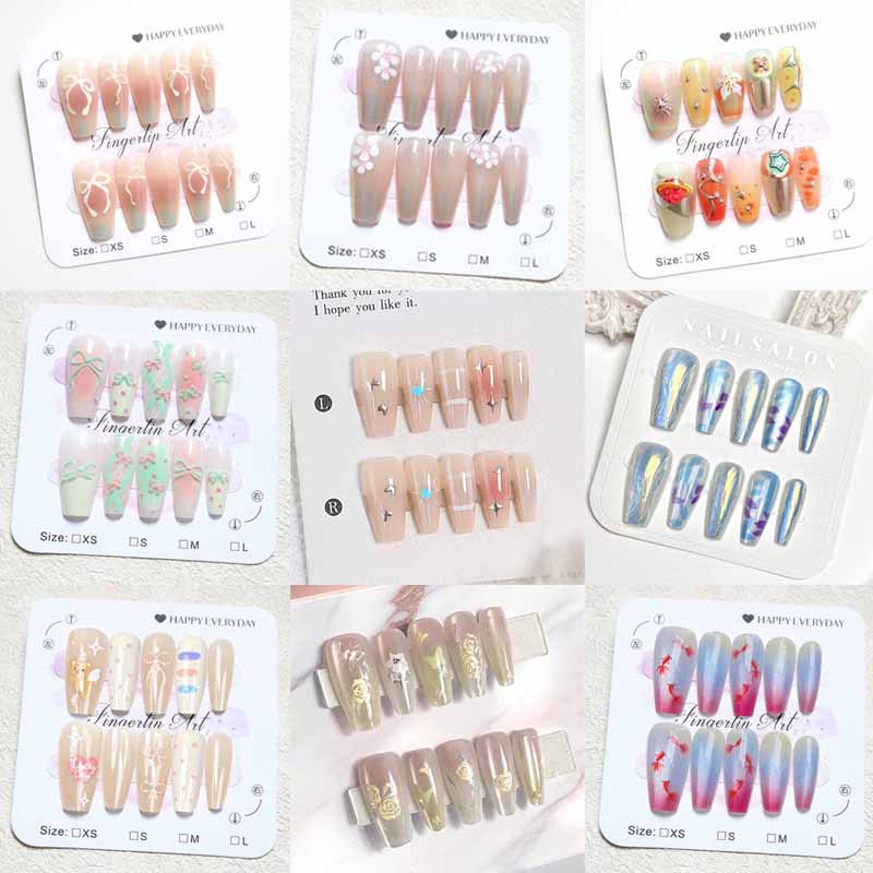 Nail Art French - 10 Uds. De pétalos en relieve