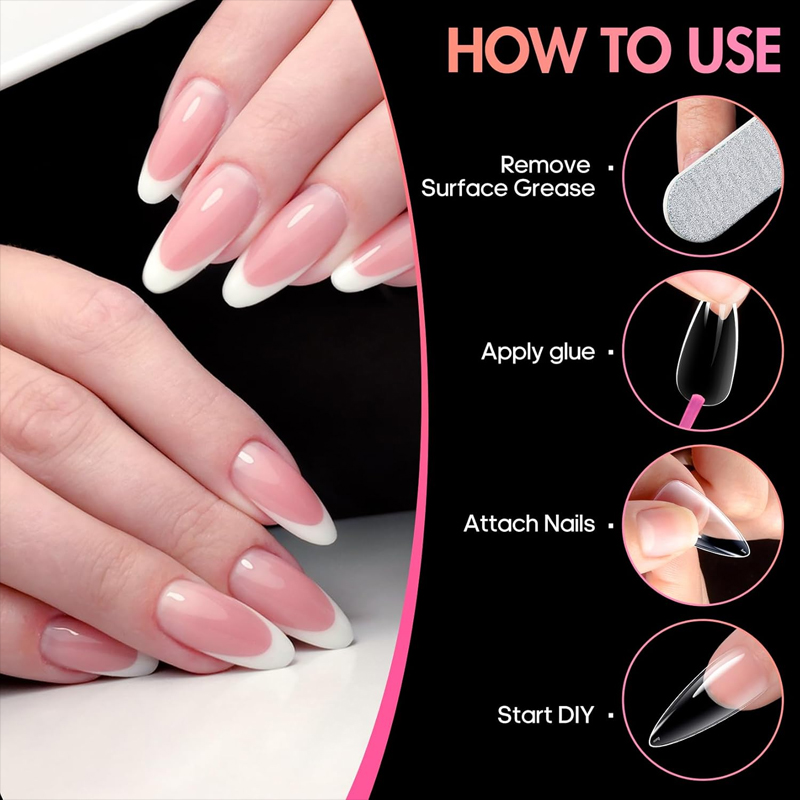Puntas de Uñas Ultra Cortas en - Nail Art Xl reseña y precio