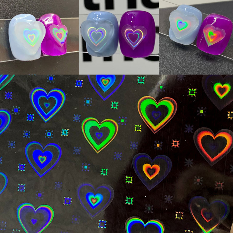 Pegatinas holográficas para uñ - Nail Art Lotso reseña y precio