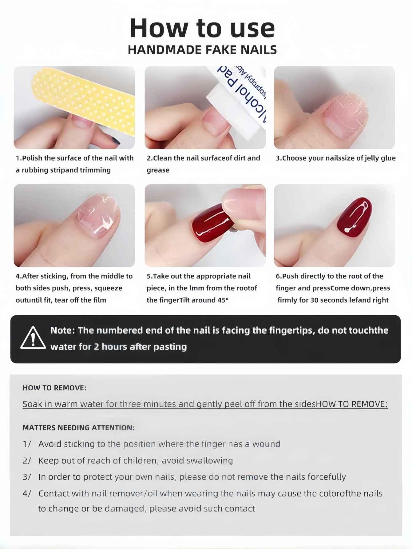 10 piezas de uñas postizas cor - Dip Powder Nail reseña y precio