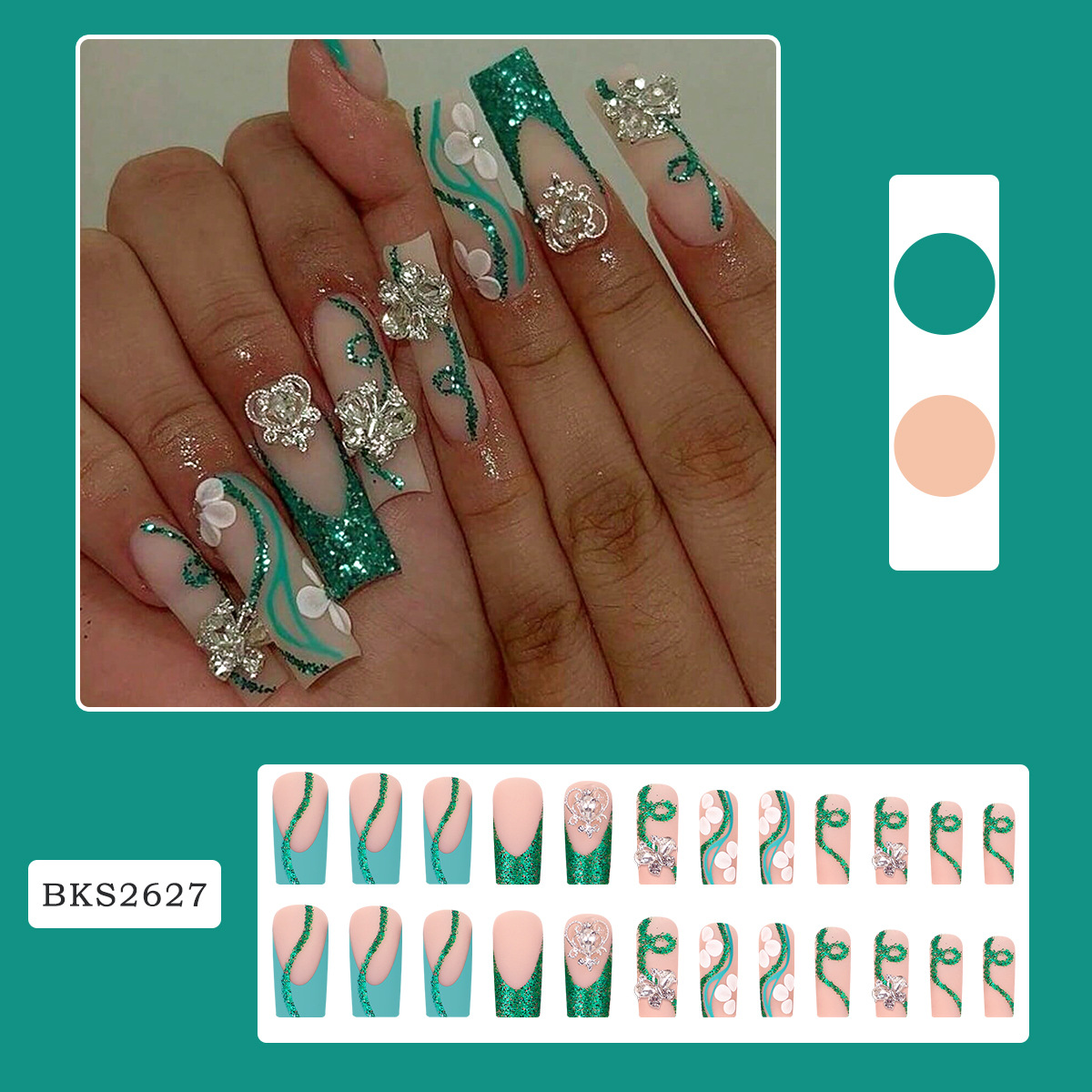 Uñas postizas de bailarina con - Nail Art French reseña y precio