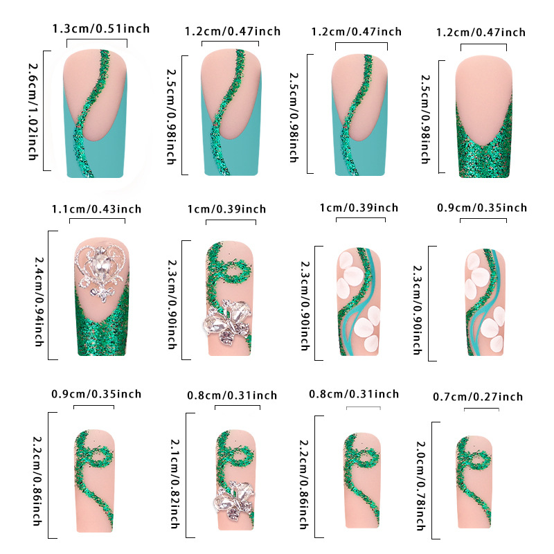 Uñas postizas de bailarina con - Nail Art French reseña y precio