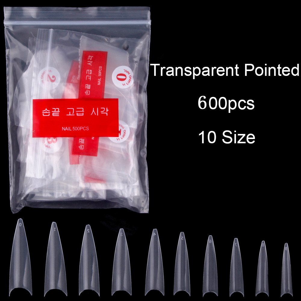 1 bolsa (600 uds) puntas de uñ - Nail Art Xl reseña y precio