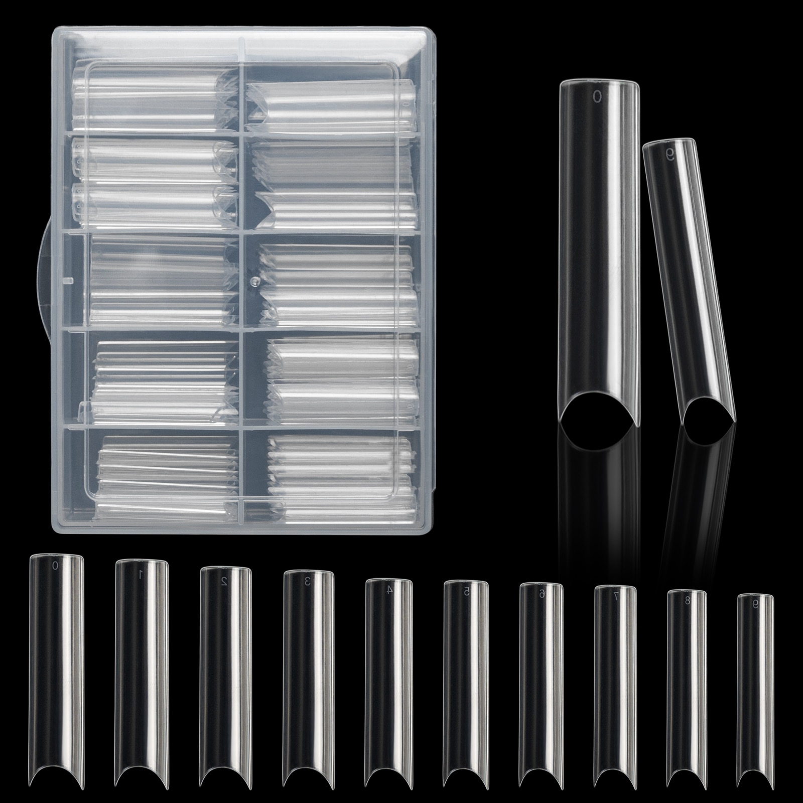 100 unids/caja XXL puntas de u - Nail Art Xl reseña y precio