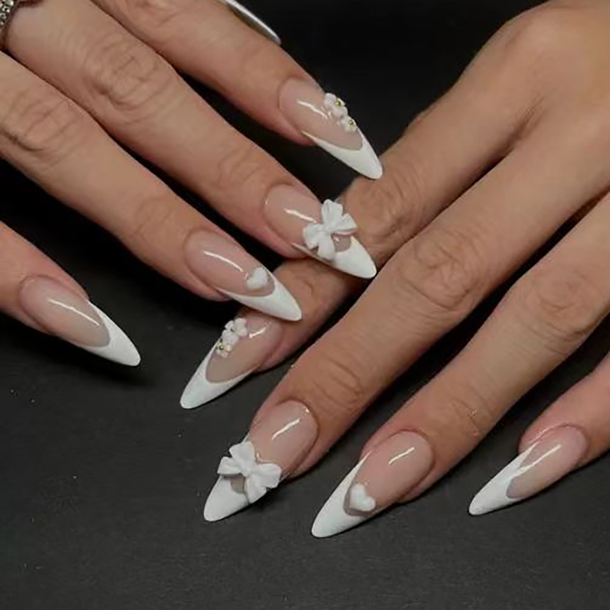 24 Uds. De puntas de uñas post - Nail Art French reseña y precio