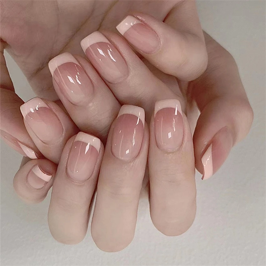 24 unids/set de uñas cortas mi - Nail Art French reseña y precio