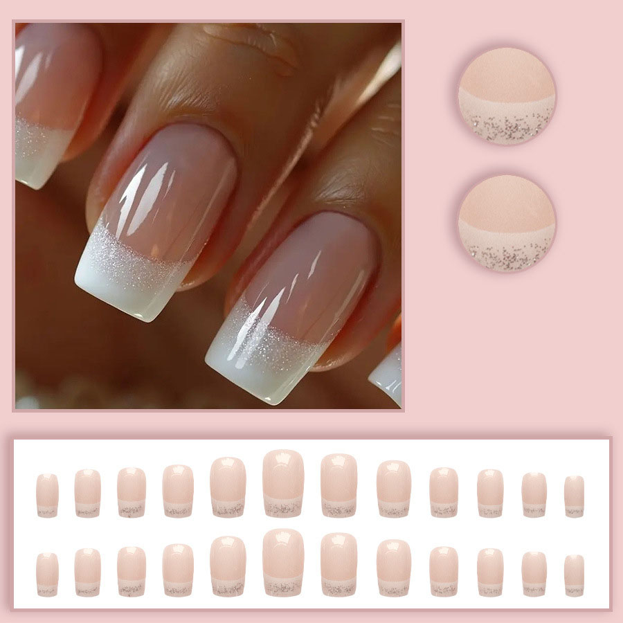 24 piezas/set de uñas postizas - Nail Art French reseña y precio