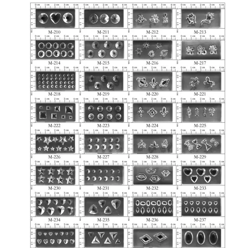 M155-239 Molde Acrílico 3D par - Nail Art Xl reseña y precio