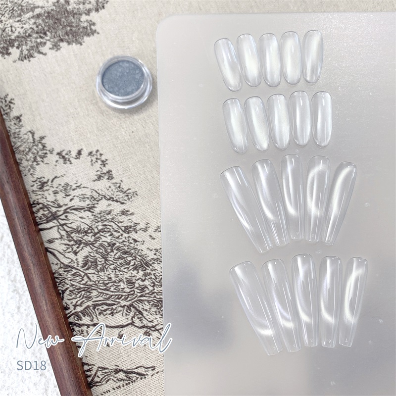 HNDO nuevo plata blanco 3D ojo - Dip Powder Nail reseña y precio