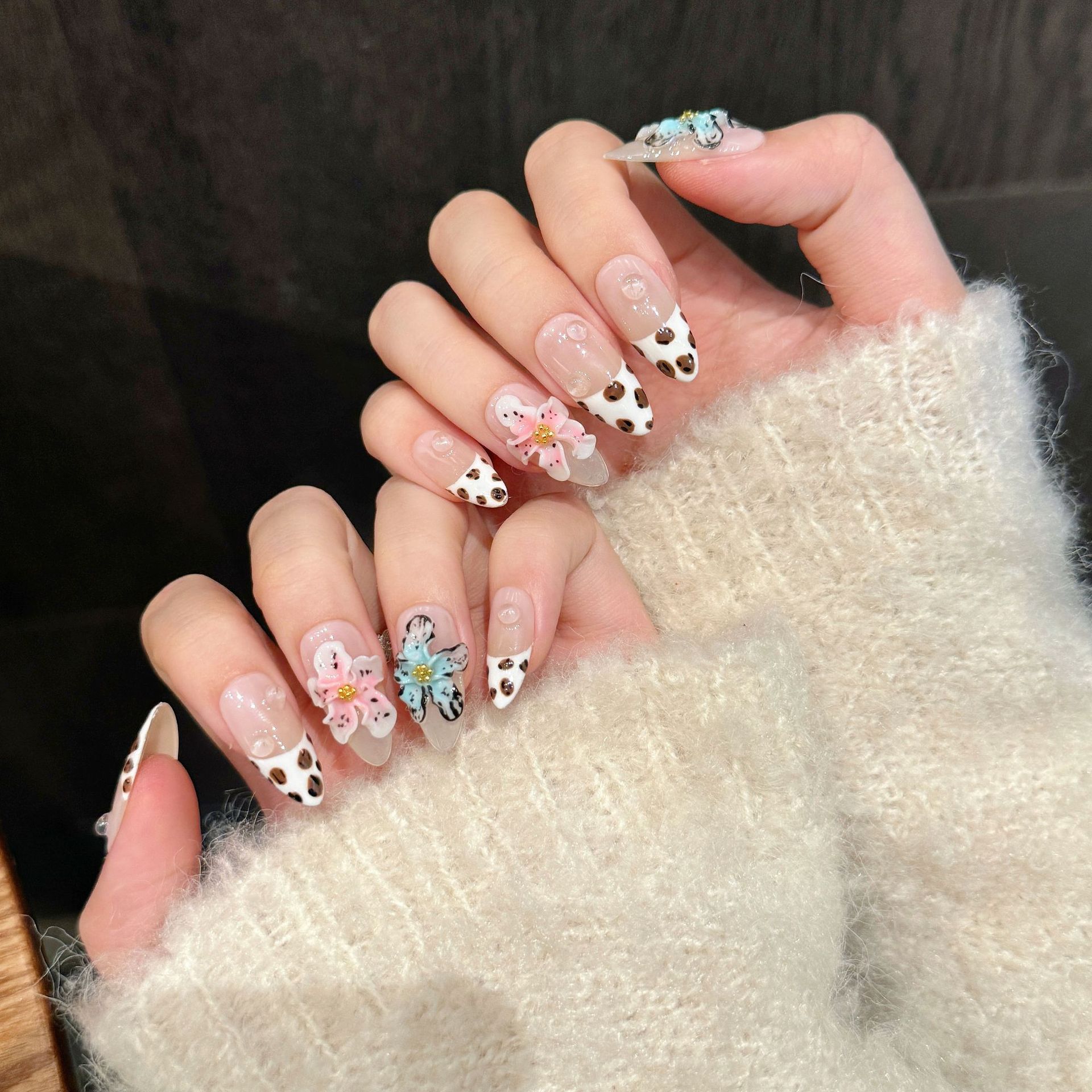 10 Uds. De uñas postizas hecha - Nail Art French reseña y precio