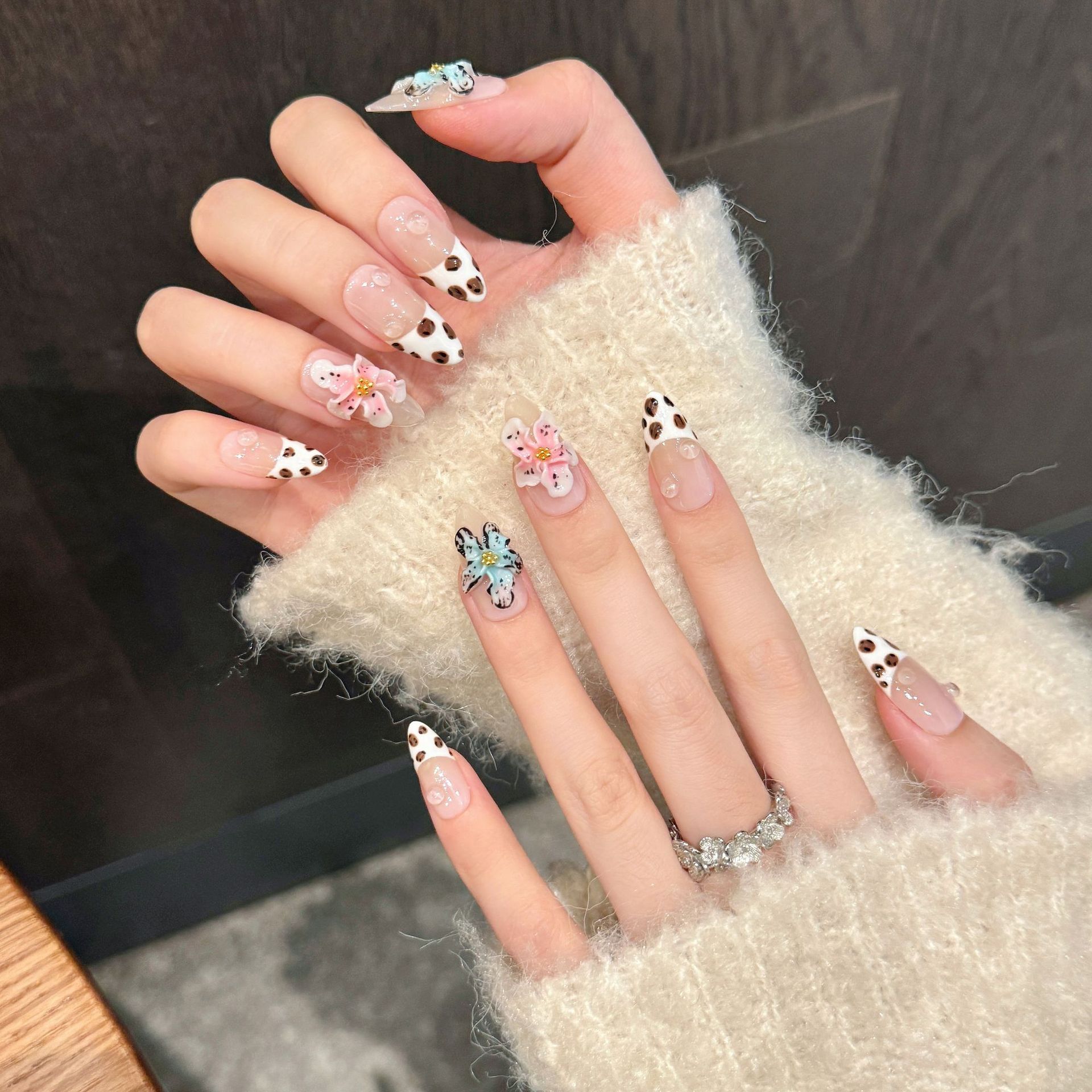 10 Uds. De uñas postizas hecha - Nail Art French reseña y precio