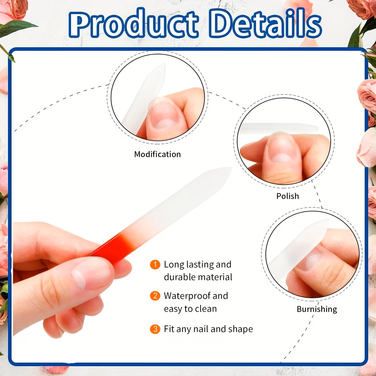 6 Limas de Uñas de Cristal Che - Nail Art Xl reseña y precio