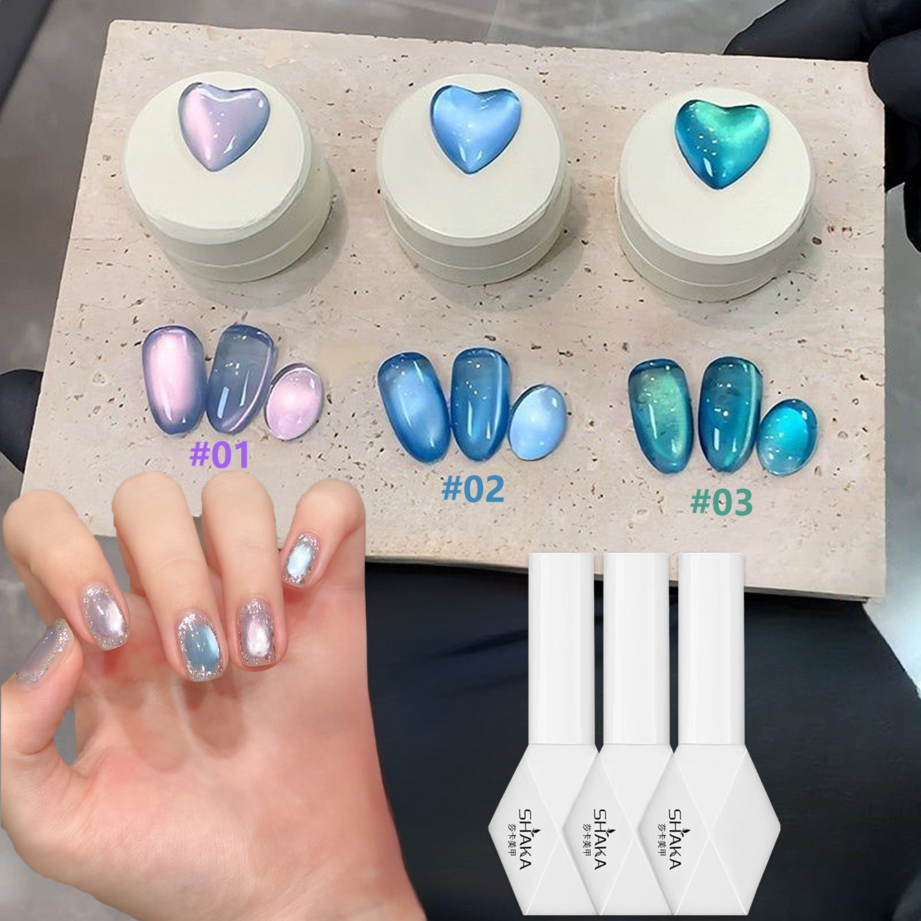 1 unidad de Esmalte de Uñas en - Nail Art Emerald Blue reseña y precio