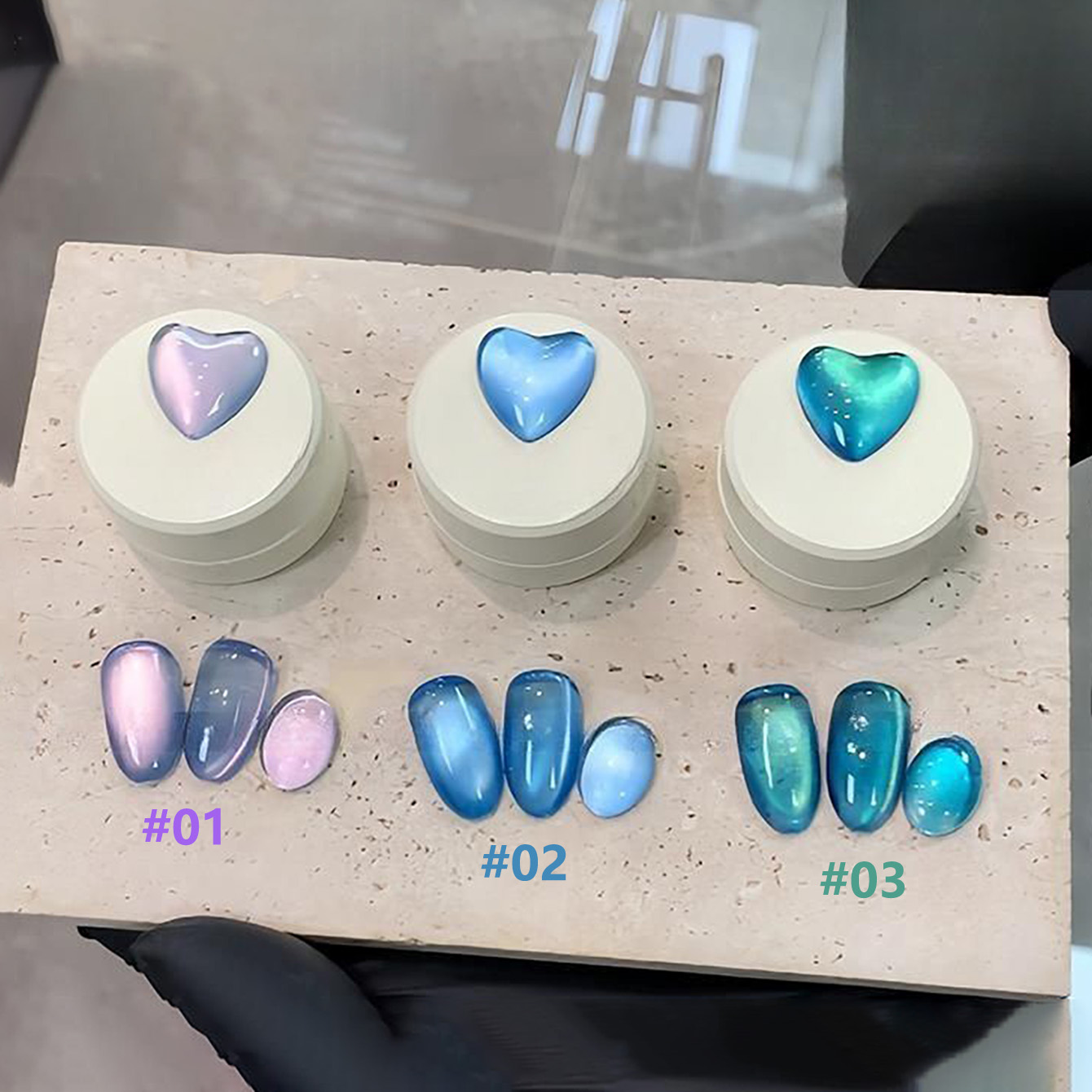 1 unidad de Esmalte de Uñas en - Nail Art Emerald Blue reseña y precio